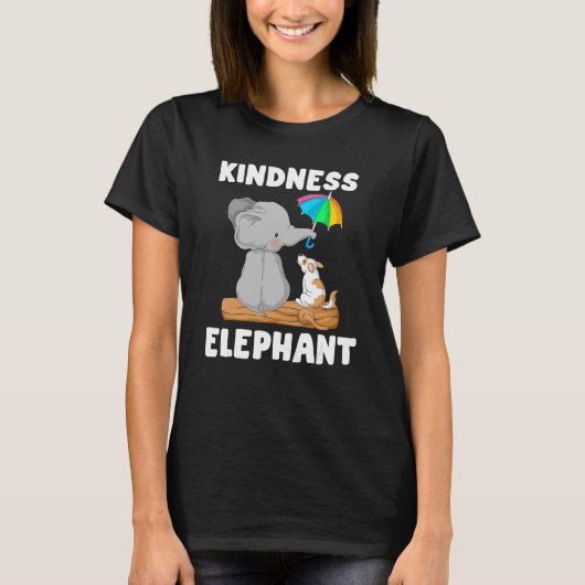Kindness elephant Unity Day  Orange Anti Bullying Tシャツ (正面)