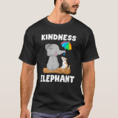 Kindness elephant Unity Day  Orange Anti Bullying Tシャツ (正面)