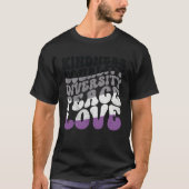 Kindness Equality Love Asexual Tシャツ (正面)