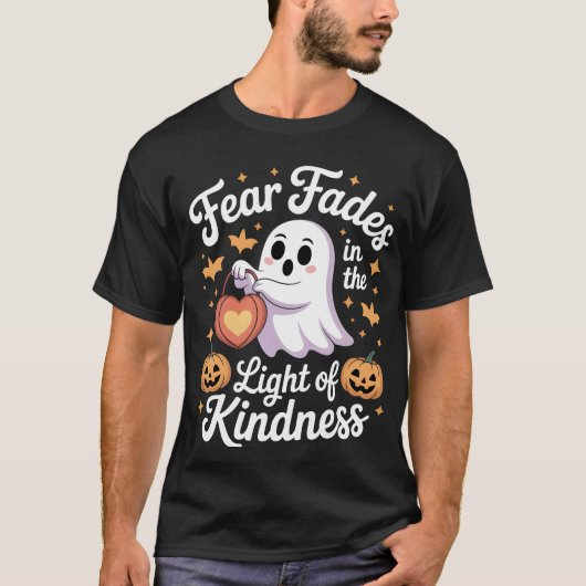 Kindness Glows - Spooky Ghost Lantern T-shirt Tシャツ (正面)