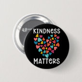 Kindness Heart Equality Together Kind Cute 缶バッジ (正面&裏面)