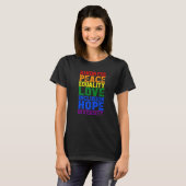 Kindness Human Rights Peace Lgbt Gay Lesbian Right Tシャツ (正面フル)