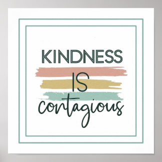Kindness Is Contagious Ephesians 4 32 ポスター