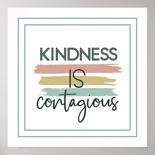 Kindness Is Contagious Ephesians 4 32 ポスター (正面)