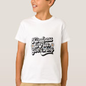 "Kindness is Free, Give it Away" Tシャツ (正面)