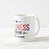 Kindness Is Free Sprinkle It Everywhere コーヒーマグカップ (正面右)