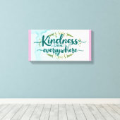 Kindness Is Free-Sprinkle It Everywhere 3 キャンバスプリント (インサイチュ (ウッドフロア))