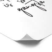 Kindness is Gangsta Inspirational Quote Art Print ポスター (角)