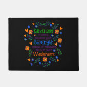 Kindness Is Loaning Someone Your Strength  ドアマット (正面)