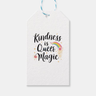 Kindness Is Queer Magic Rainbow Quote ステッカー ギフトタグ