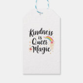 Kindness Is Queer Magic Rainbow Quote ステッカー ギフトタグ (裏面)