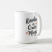 Kindness Is Queer Magic Rainbow Quote LGBTQ+ コーヒーマグカップ (正面右)