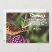 Kindness Is The Language Magnetic Card マグネット招待状 (正面)