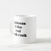 Kindness Is The Real Punk Rock コーヒーマグカップ (正面左)