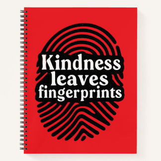 Kindness Leaves Fingerprints ノートブック