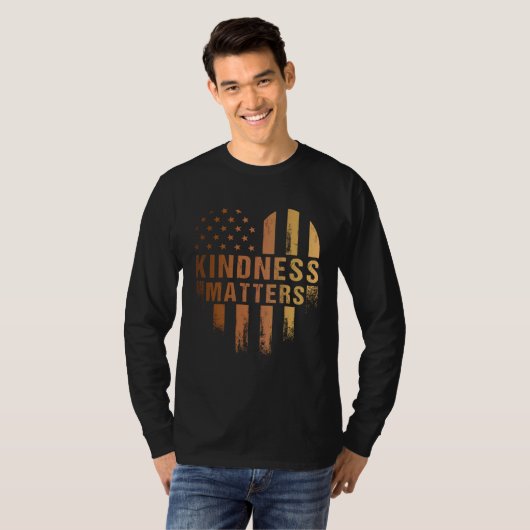 Kindness Matters Anti Bullying Diversity Inclusion Tシャツ (正面フル)