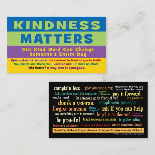 Kindness Matters Cards - V2 コーリングカード (正面/裏面)