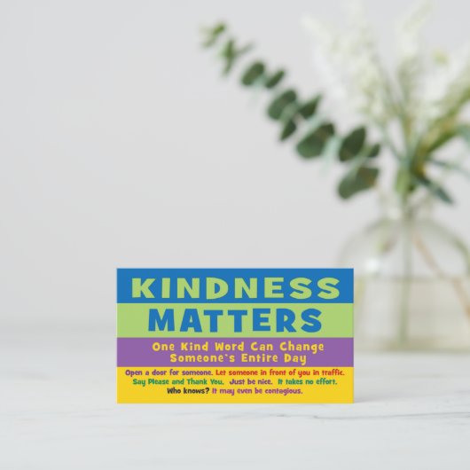 Kindness Matters Cards - V2 コーリングカード (スタンド正面)