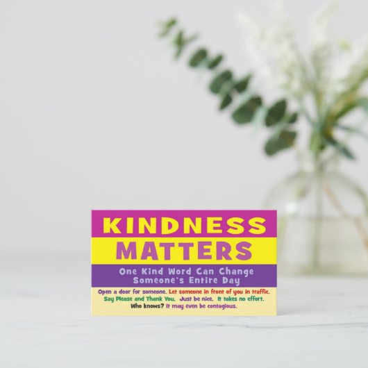 Kindness Matters Cards - v3 コーリングカード (スタンド正面)