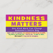 Kindness Matters Cards - v3 コーリングカード (正面)