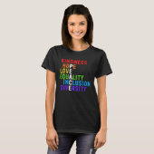 Kindness Peace Equality Inclusion Diversity Human  Tシャツ (正面フル)