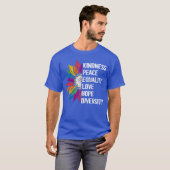 Kindness Peace Equality Love Hope Diversity Human  Tシャツ (正面フル)