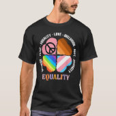 Kindness Peace Equality Love Hope Diversity Human  Tシャツ (正面)