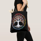 Kindness Peace Equality Love Inclusion Diversity トートバッグ (クローズアップ)