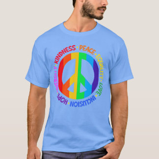 Kindness Peace Equality Love Inclusion Hope Divers Tシャツ