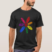 Kindness Peace Equality Love Inclusion Hope Divers Tシャツ (正面)