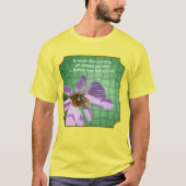 Kindness Quote Bee On Flower Inspirational  Tシャツ (正面)
