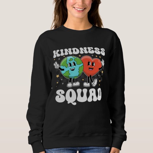 Kindness Squad Be Kind Teacher Unity Day Anti Bull スウェットシャツ (正面)
