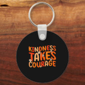 Kindness Takes Courage Orange Unity Day Anti Bully キーホルダー (正面)