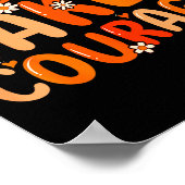 Kindness Takes Courage Orange Unity Day Anti Bully ポスター (角)