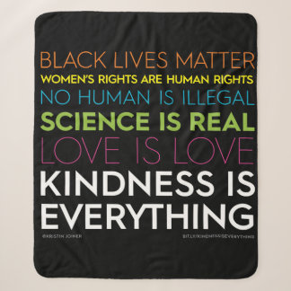 #KindnessIsEverythingシェルパ毛布 シェルパブランケット