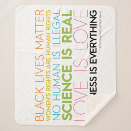 #KindnessIsEverythingシェルパ毛布（白） シェルパブランケット