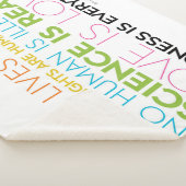 #KindnessIsEverythingシェルパ毛布（白） シェルパブランケット (3/4)