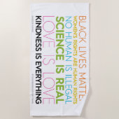 #KindnessIsEverythingビーチタオル ビーチタオル (正面)