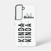 Kindof Classy Kindof Hoodモノグラムの名前の追加 Samsung Galaxyケース (裏面)