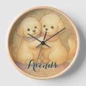 Kindred Paws  壁時計 (正面)