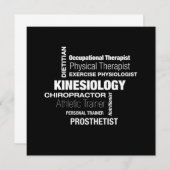 Kinesiology Kinesiologist Physio Physical Therapis 招待状 (正面/裏面)
