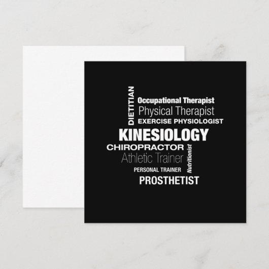 Kinesiology Kinesiologist Physio Physical Therapis 招待状 (正面/裏面)