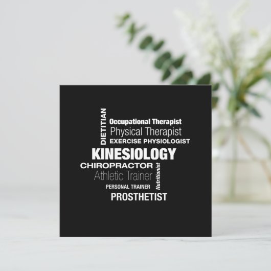 Kinesiology Kinesiologist Physio Physical Therapis 招待状 (スタンド正面)