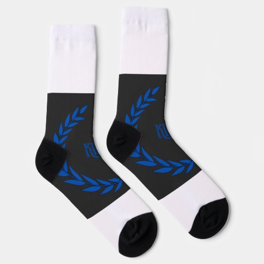 KINGテキスト印刷は引き伸ばしても鮮やかに見える ソックス (右)