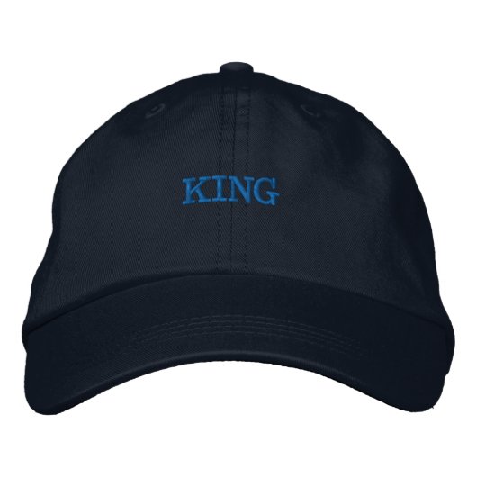 KING おしゃれ メンズ レディース 野球用 サンバイザー 帽子 (正面)