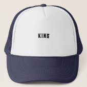 KING オブジェ 巨大フォント カスタムテキスト ハンサム キャップ (正面)
