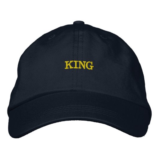 KING オリジナルテキスト ハット おしゃれ (正面)