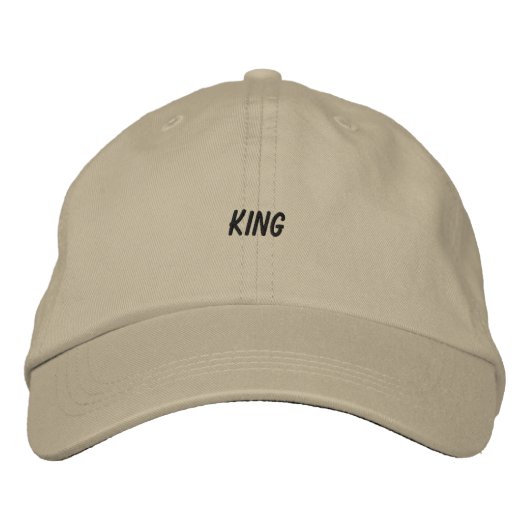 KING オリジナル 名前入り おしゃれ ハット カキ色 (正面)