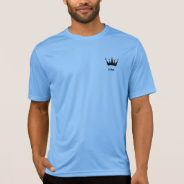KING オーダーメイドテキスト 黒色の王冠 メンズ Sport-Tek Tシャツ