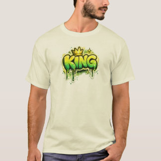 KING グラフィティ ストリートウェア 都市型デザイン Tシャツ
